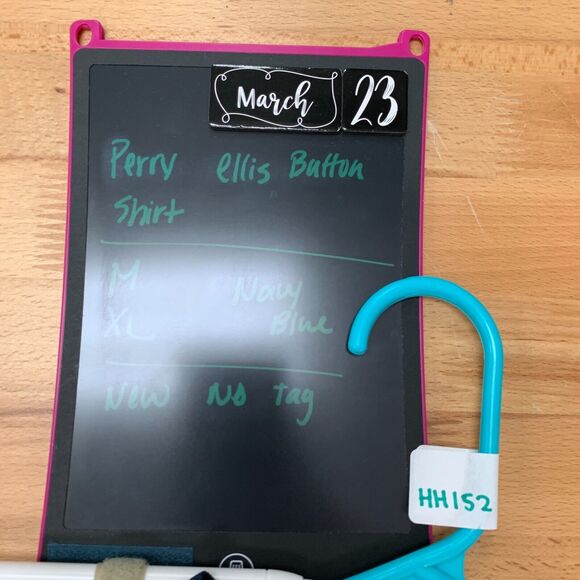 Perry Ellis Shirt Mens XL Extra Large Navy Blue Viscose Nylon Blend Button Up - Picture 8 of 9